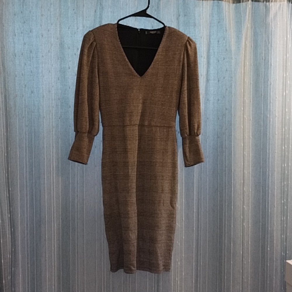 Mango Plaid Dress